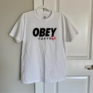 Obey Unisex Tokyo Exclusive 100% Cotton Casual Streetwear Short Sleeve Tee